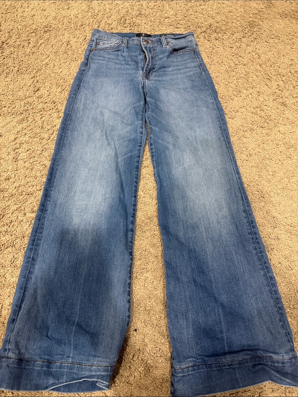 Wide Leg Women’s Jeans - Light Blue